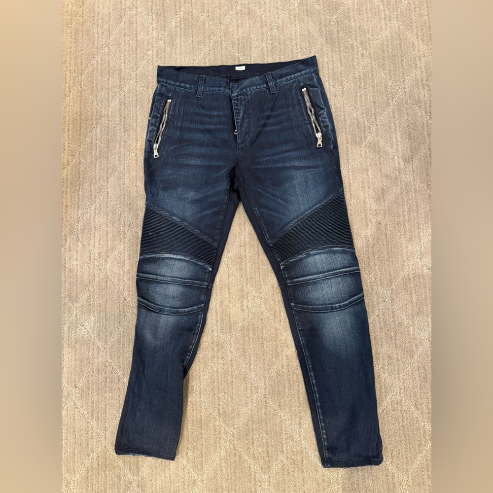 Balmain Denim Biker Jeans